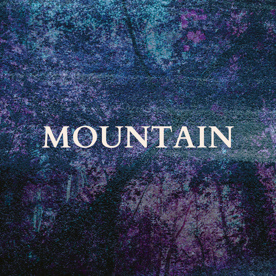 Text over an abstract image of a forest or grouping of trees reads: MOUNTAIN